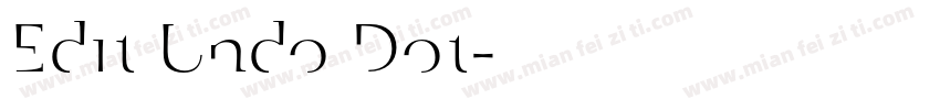 Edit Undo Dot字体转换